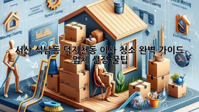 ✨ 서산 석남동, 덕지천동 이사 청소 완벽 가이드! ✨ [업체 선정 꿀팁]